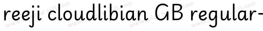 reeji cloudlibian GB regular字体转换